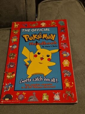 Scholastic Pokémon Handbook - Red & Blue Cover Featuring Pikachu